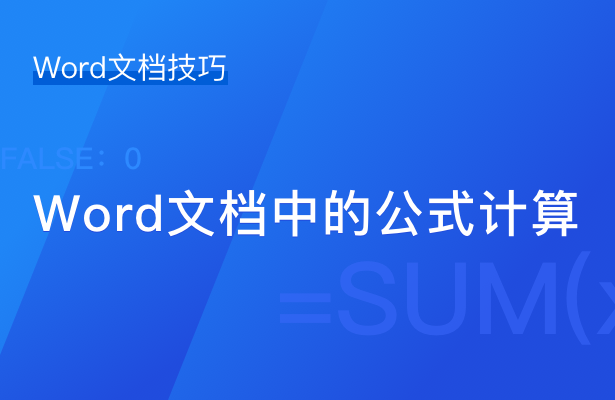 Word文档技巧---Word文档中的公