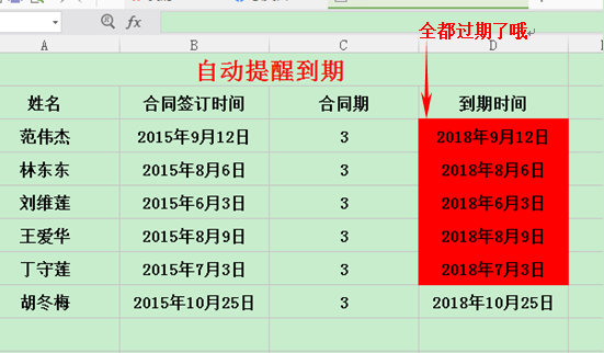 WPS如何设置日期到期自动提醒