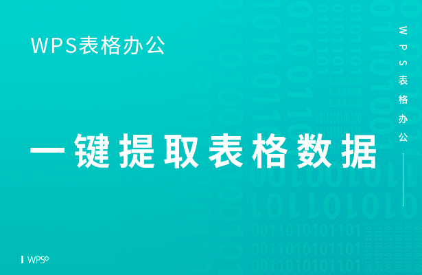 WPS表格办公---一键提取表格数据