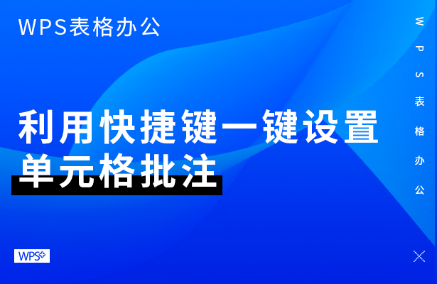 WPS表格办公---利用快捷键一键设置单