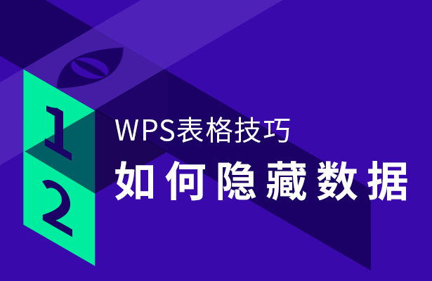 WPS表格技巧---如何隐藏数据