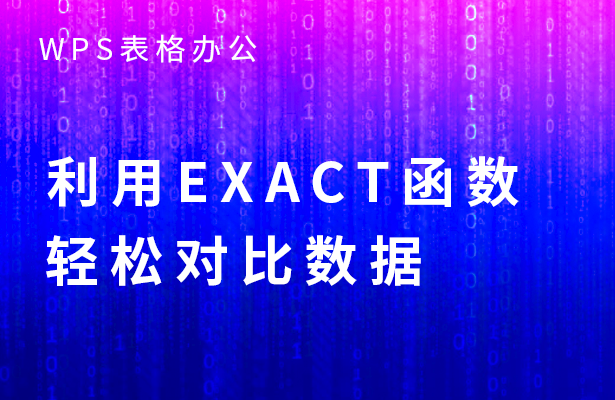 WPS表格办公---利用EXACT函数轻