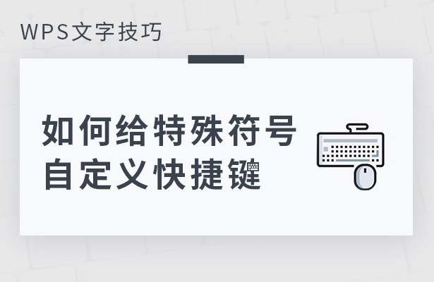 WPS文字技巧---如何给特殊符号自定义