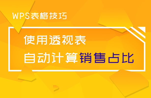 WPS表格技巧---使用透视表，自动计算