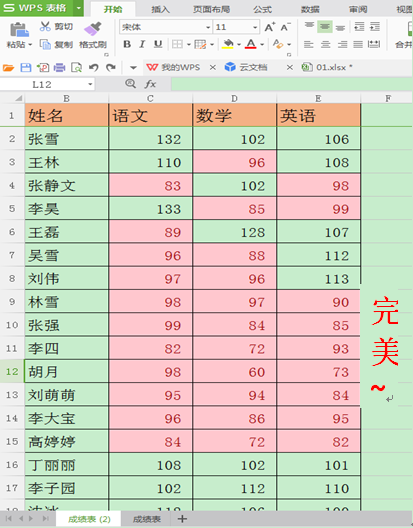 WPS如何使用条件格式挑选数据